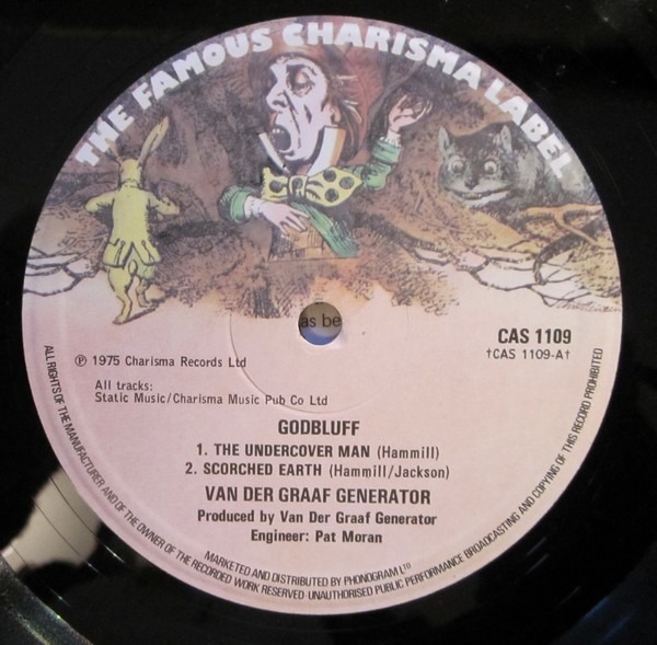 Van Der Graaf Generator Godbluff 1975 Clockwork Peach