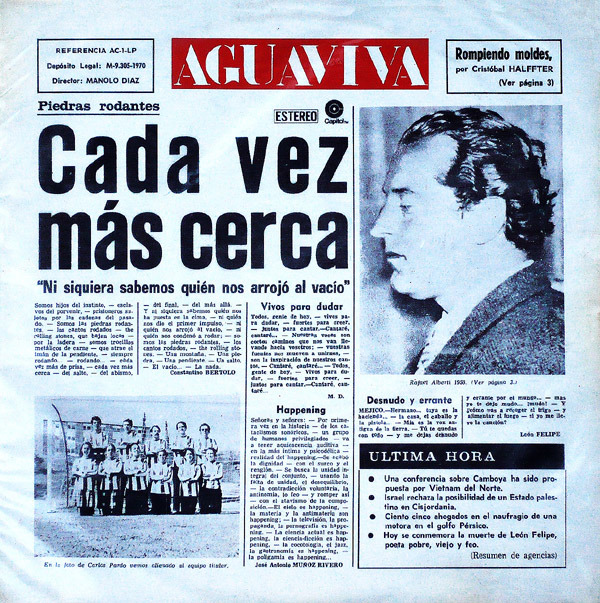 Aguaviva - Cada Vez Más Cerca (Spain 1970)