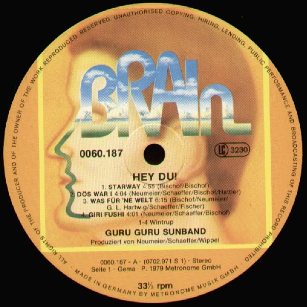 Guru Guru - Hey Du (1979) [CLOCKWORK PEACH]